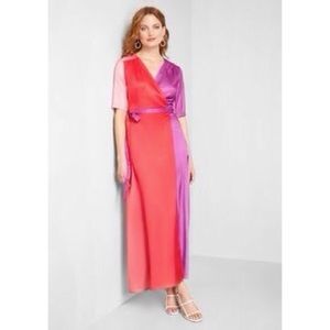Traffic People pink/purple ombré maxi dress (NWT)